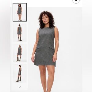 GAP Dark Gray Sleeveless Mini Dress